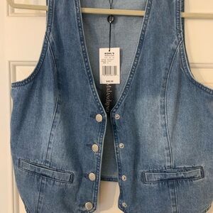 Catherine Malandrino Blue Denim Top